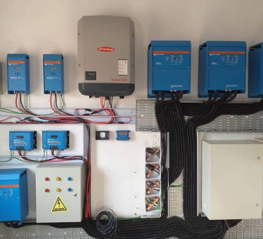 Large-scale commercial solar farm