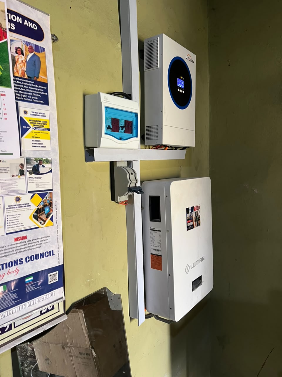 Solar energy project showcasing panels and installation work