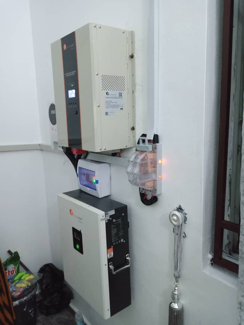 Ground-mounted solar panel array