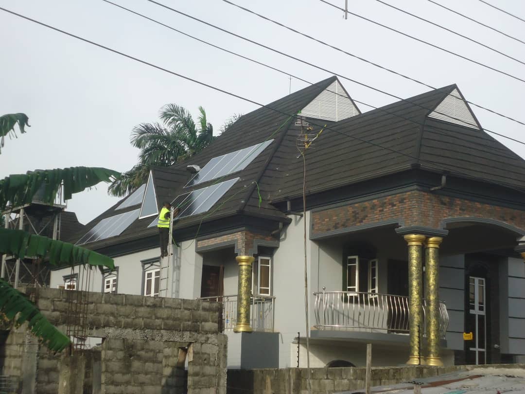 A happy client with their new solar system